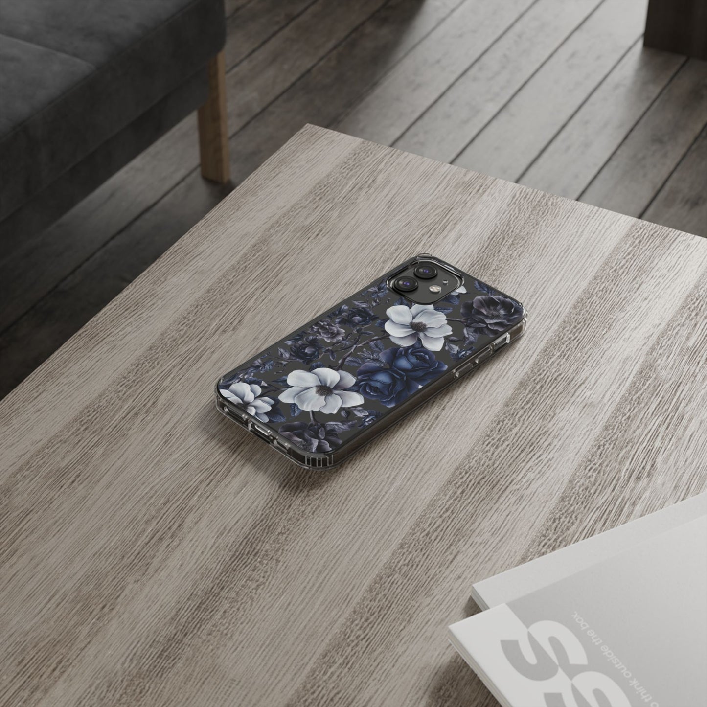 "Night Floral" Clear Phone Cases