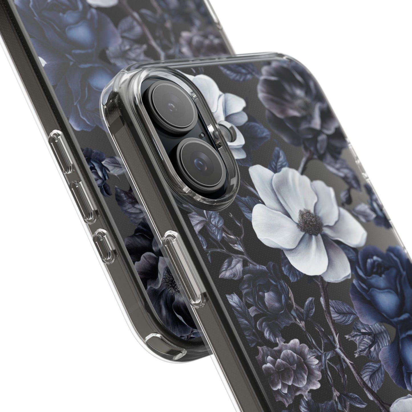 "Night Floral" Clear Phone Cases