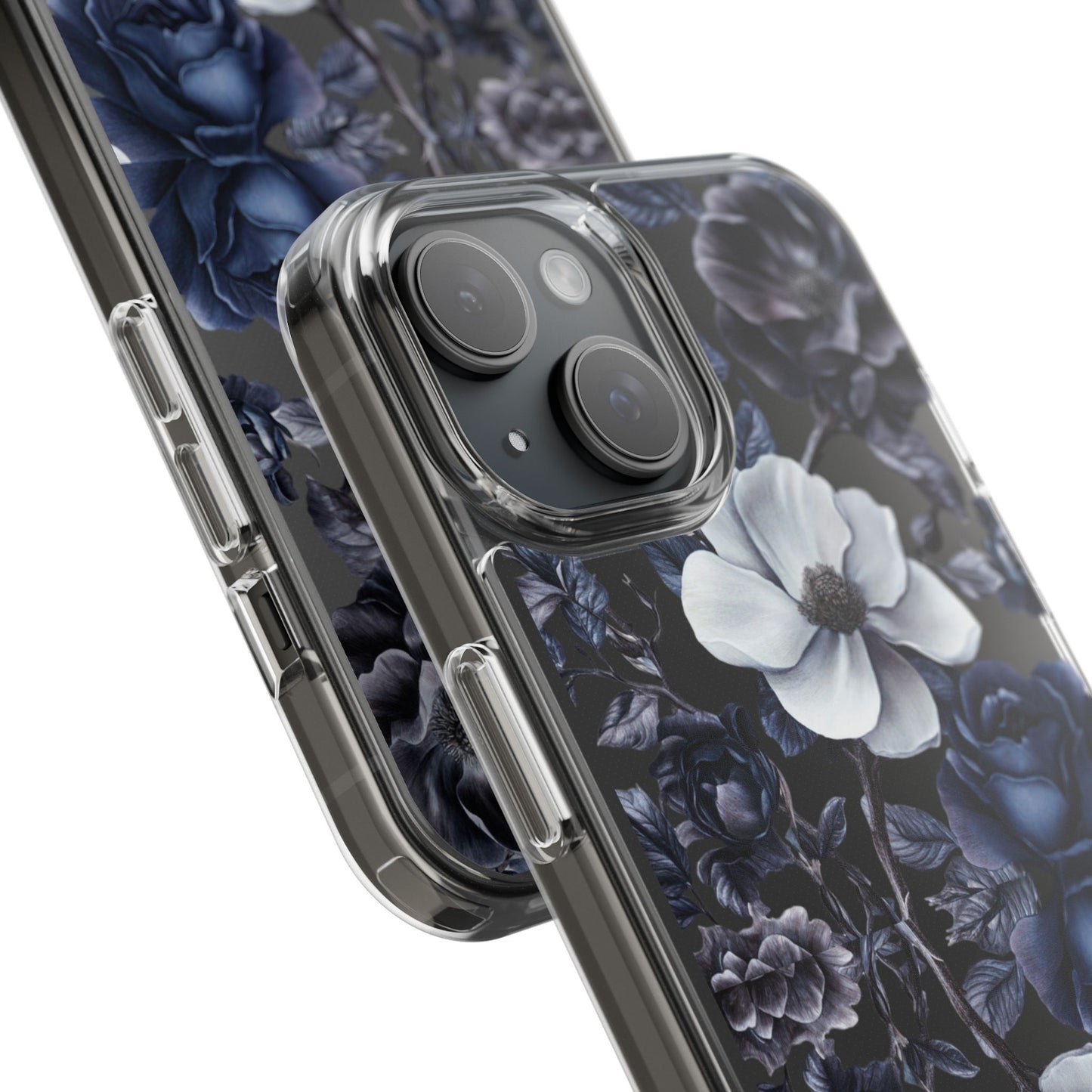 "Night Floral" Clear Phone Cases