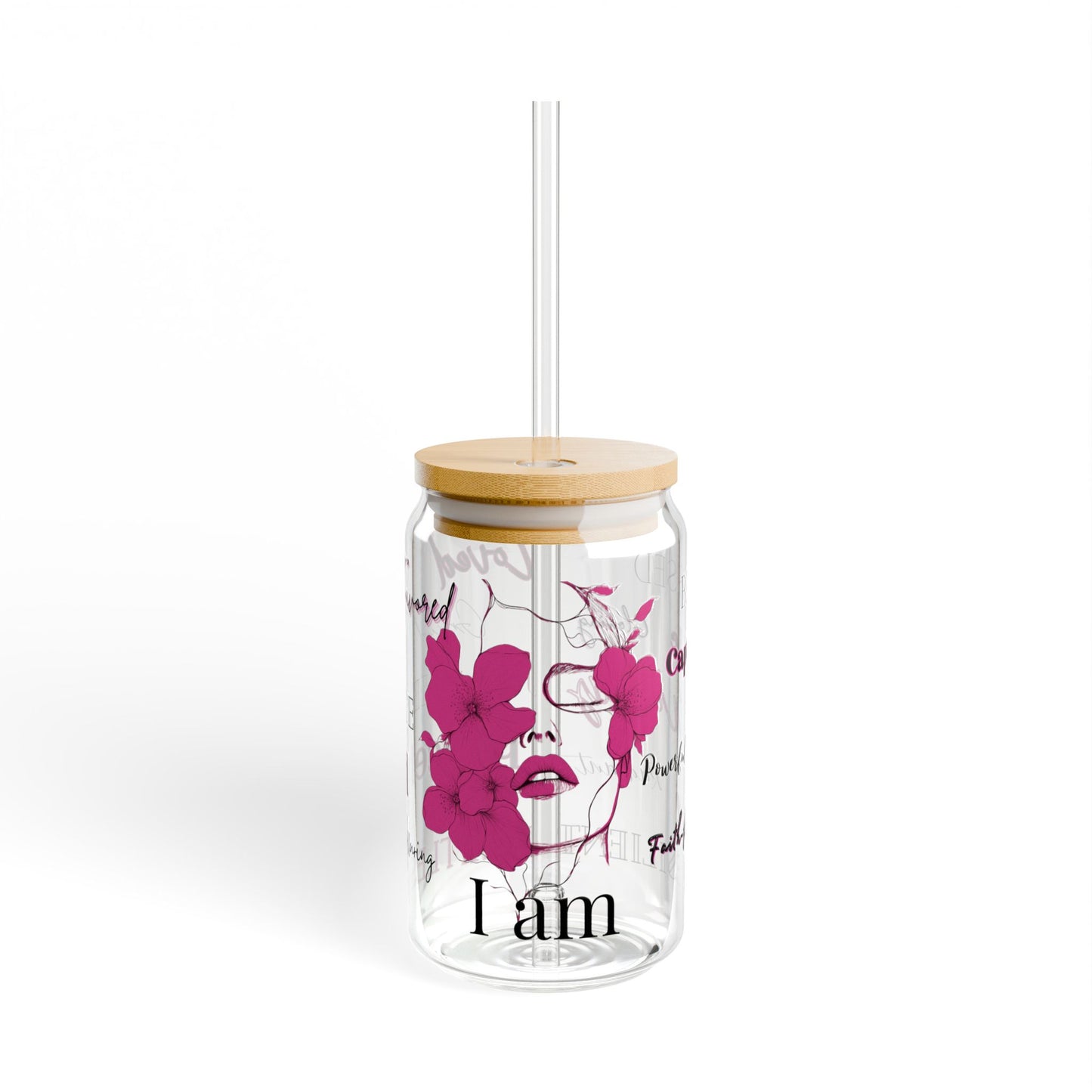 "I Am" Sipper Glass