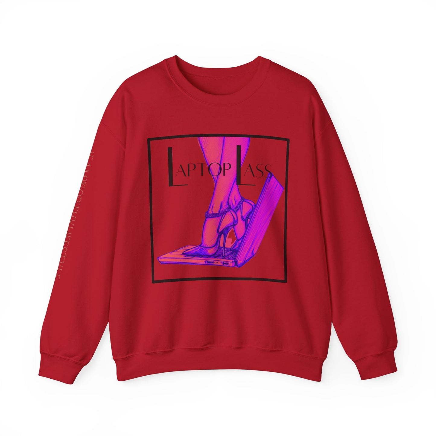 "Laptop Lass" Crewneck Sweatshirt