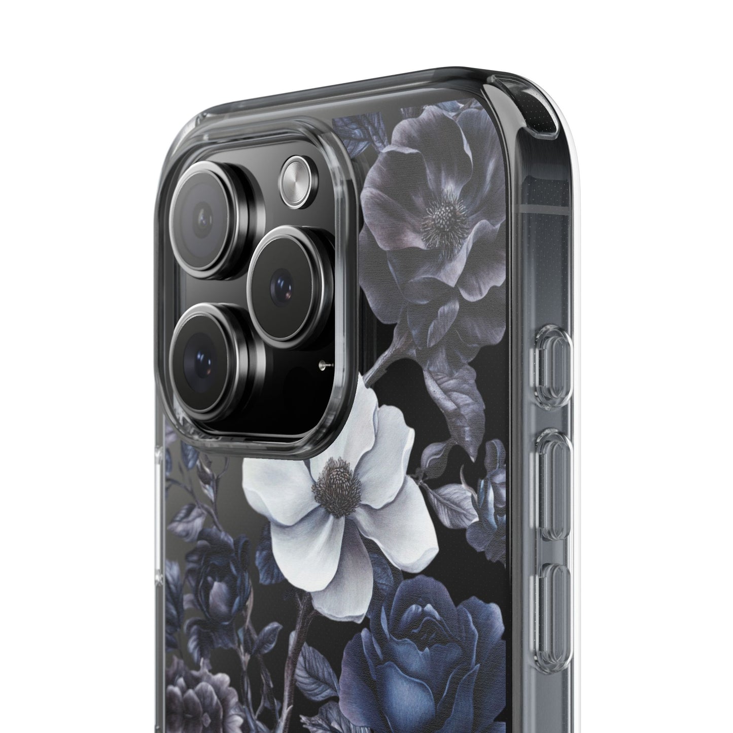 "Night Floral" Clear Phone Cases
