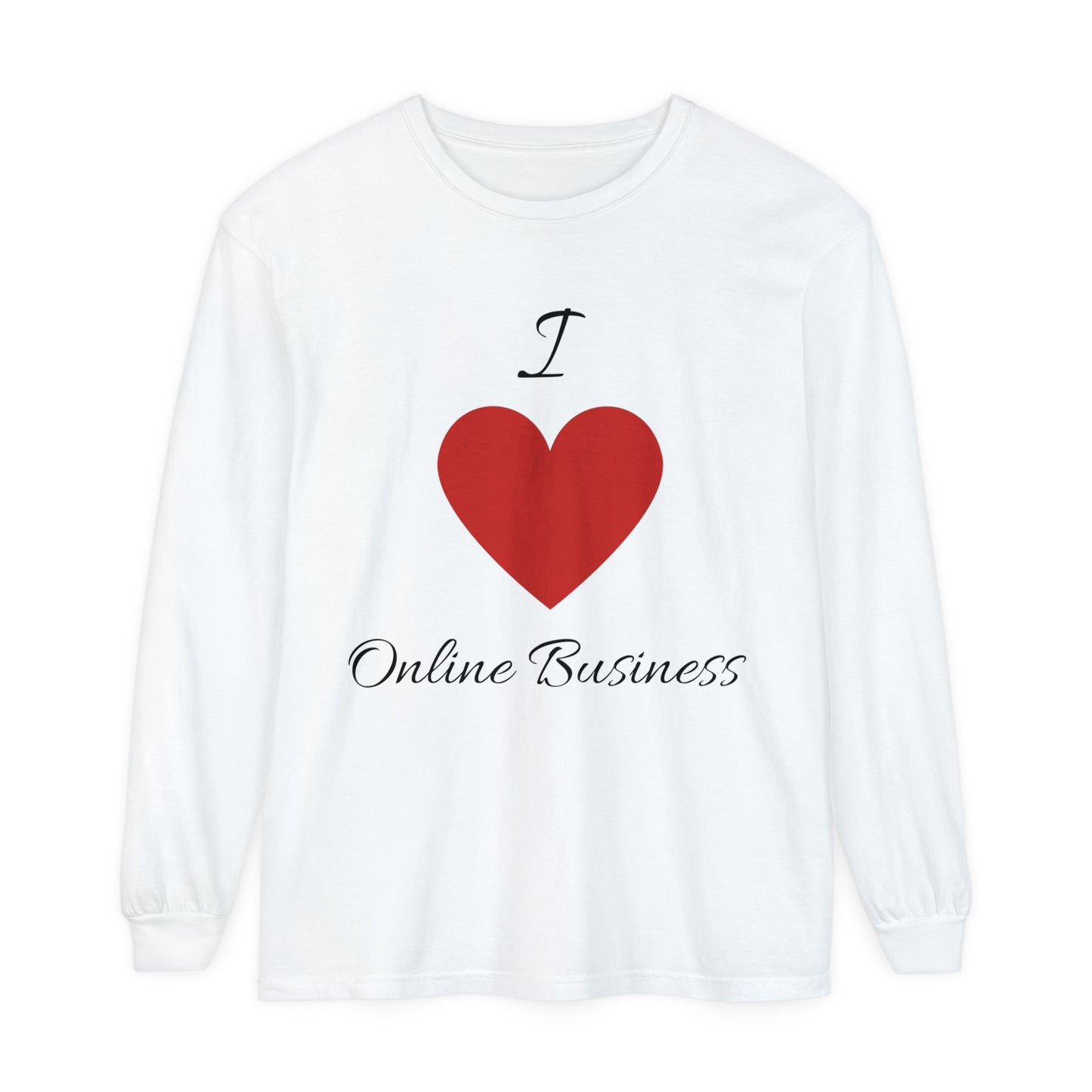 "I Love Online Business" Sleeve T-Shirt