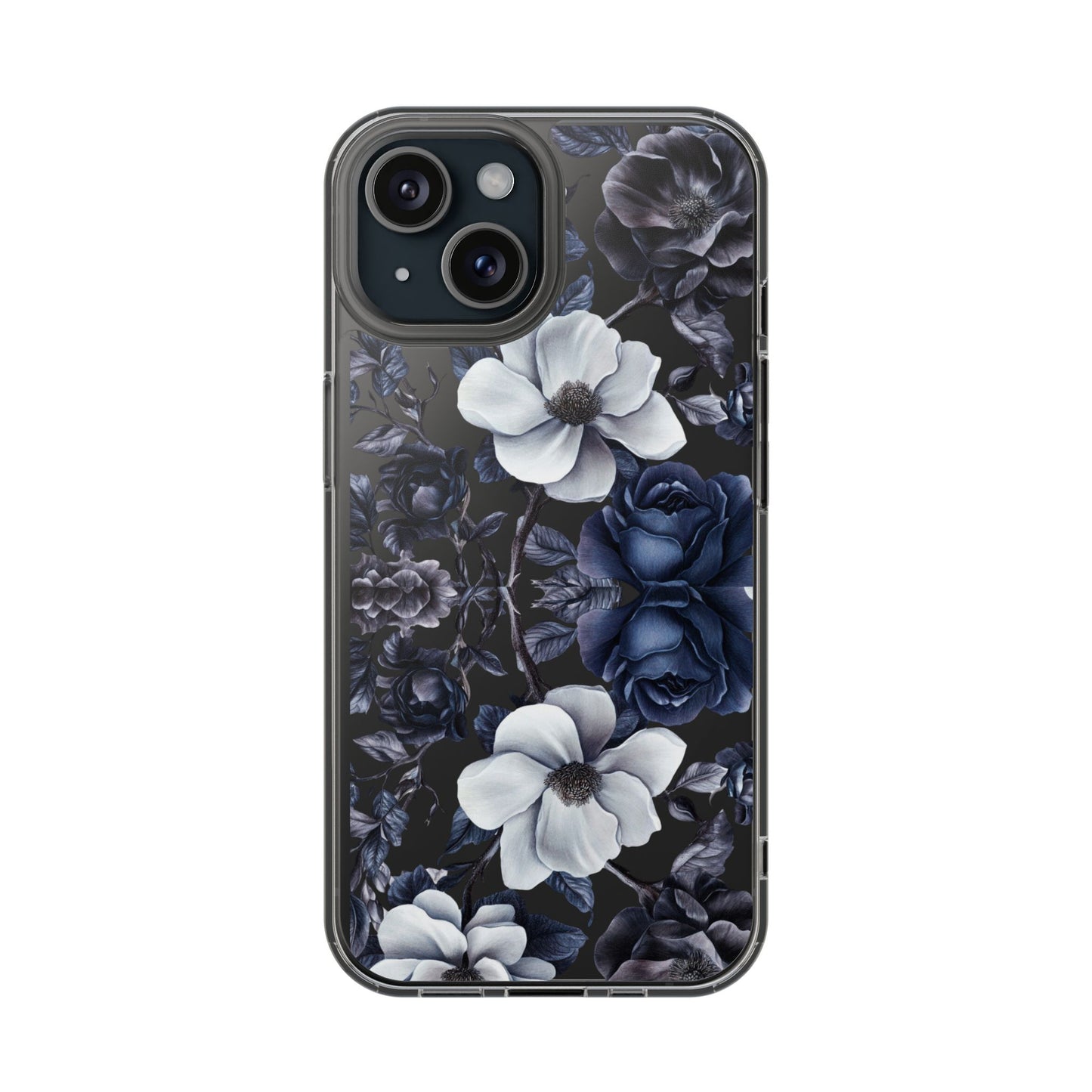 "Night Floral" Clear Phone Cases