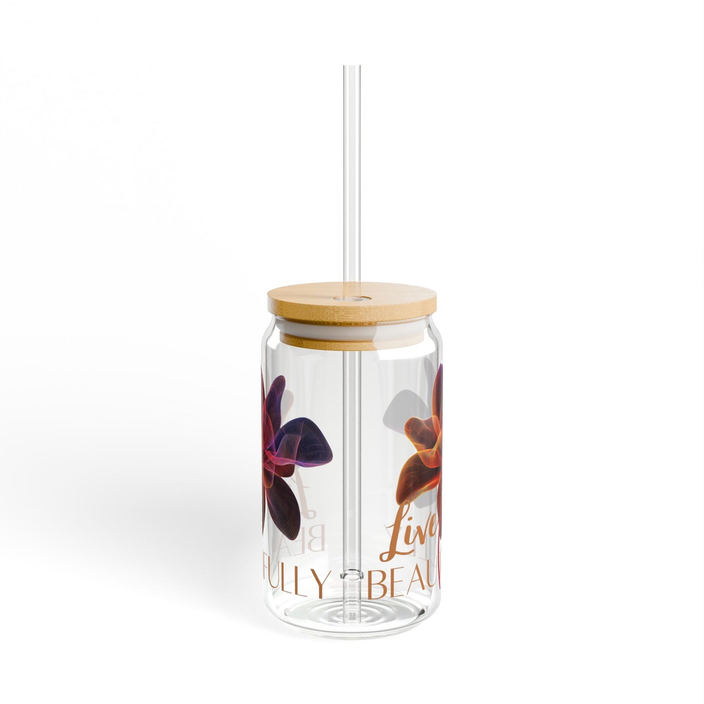"Live Beautifully" Glass