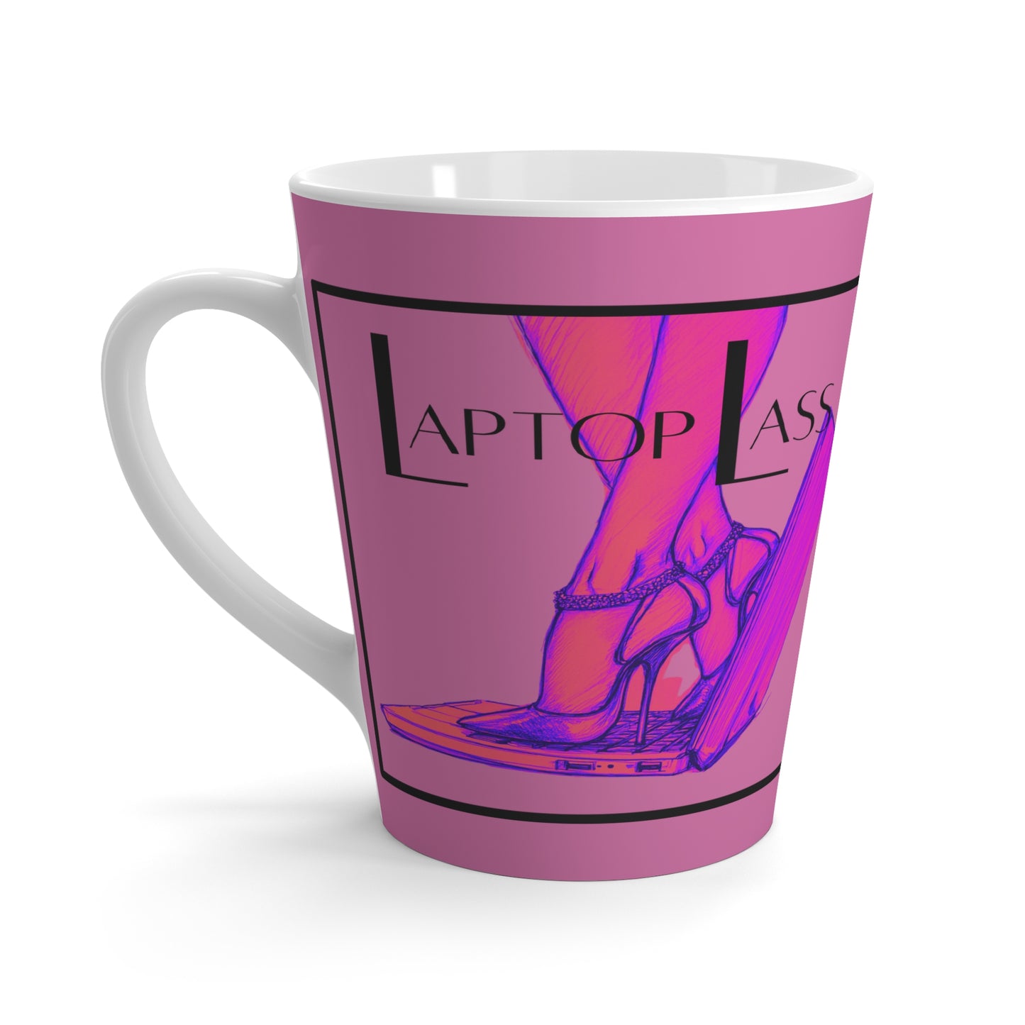 "Laptop Lass" Latte Mug