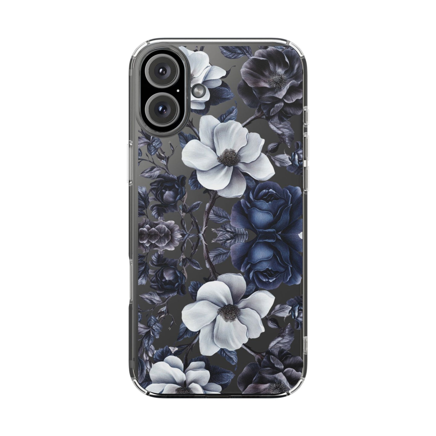 "Night Floral" Clear Phone Cases