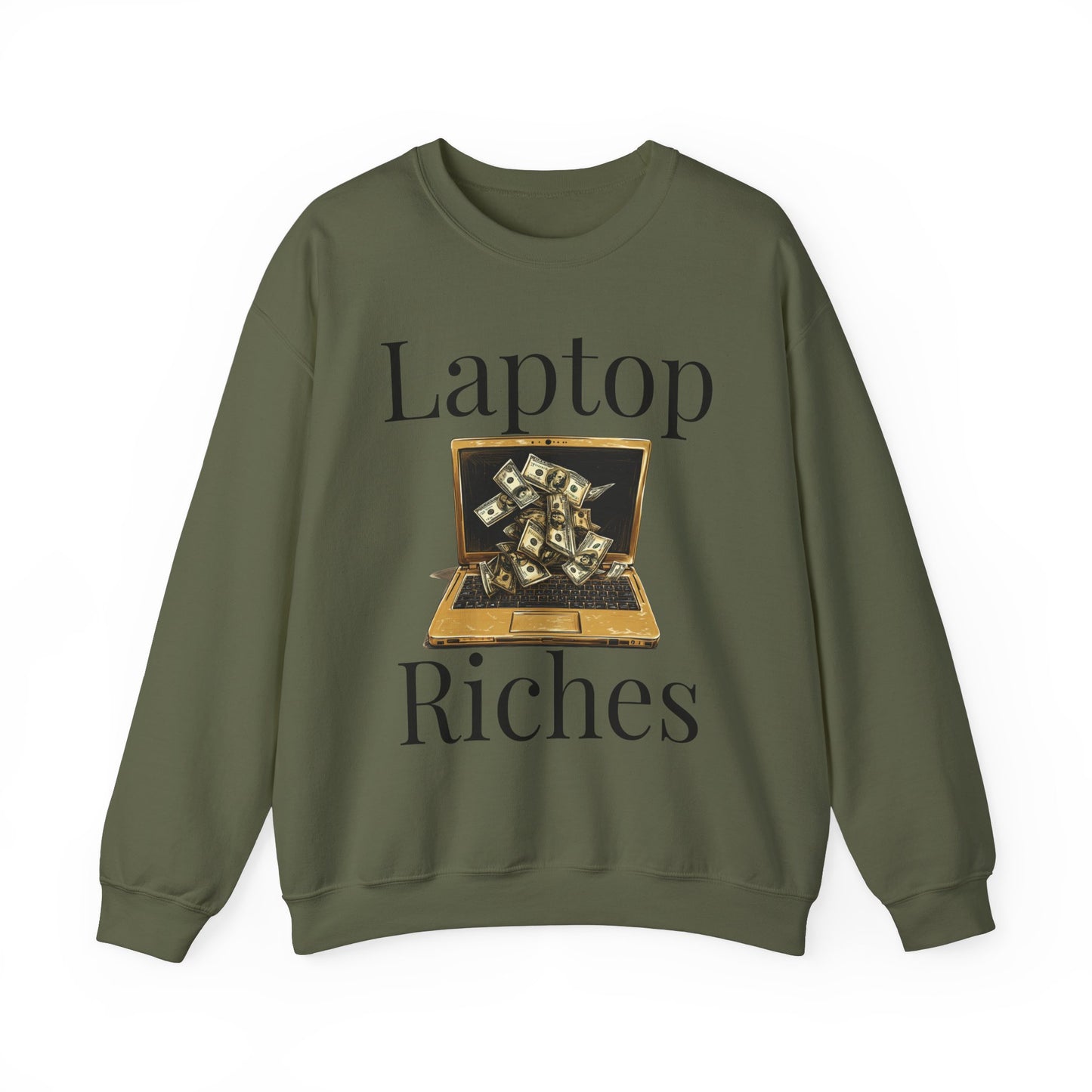 "Laptop Riches" Crewneck Sweatshirt