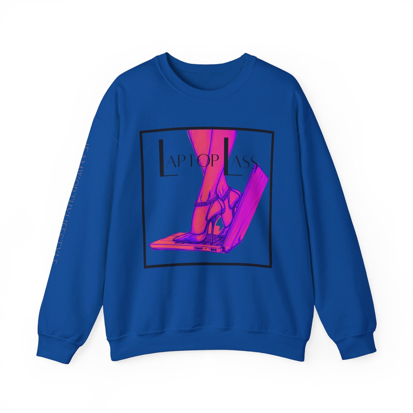 "Laptop Lass" Crewneck Sweatshirt