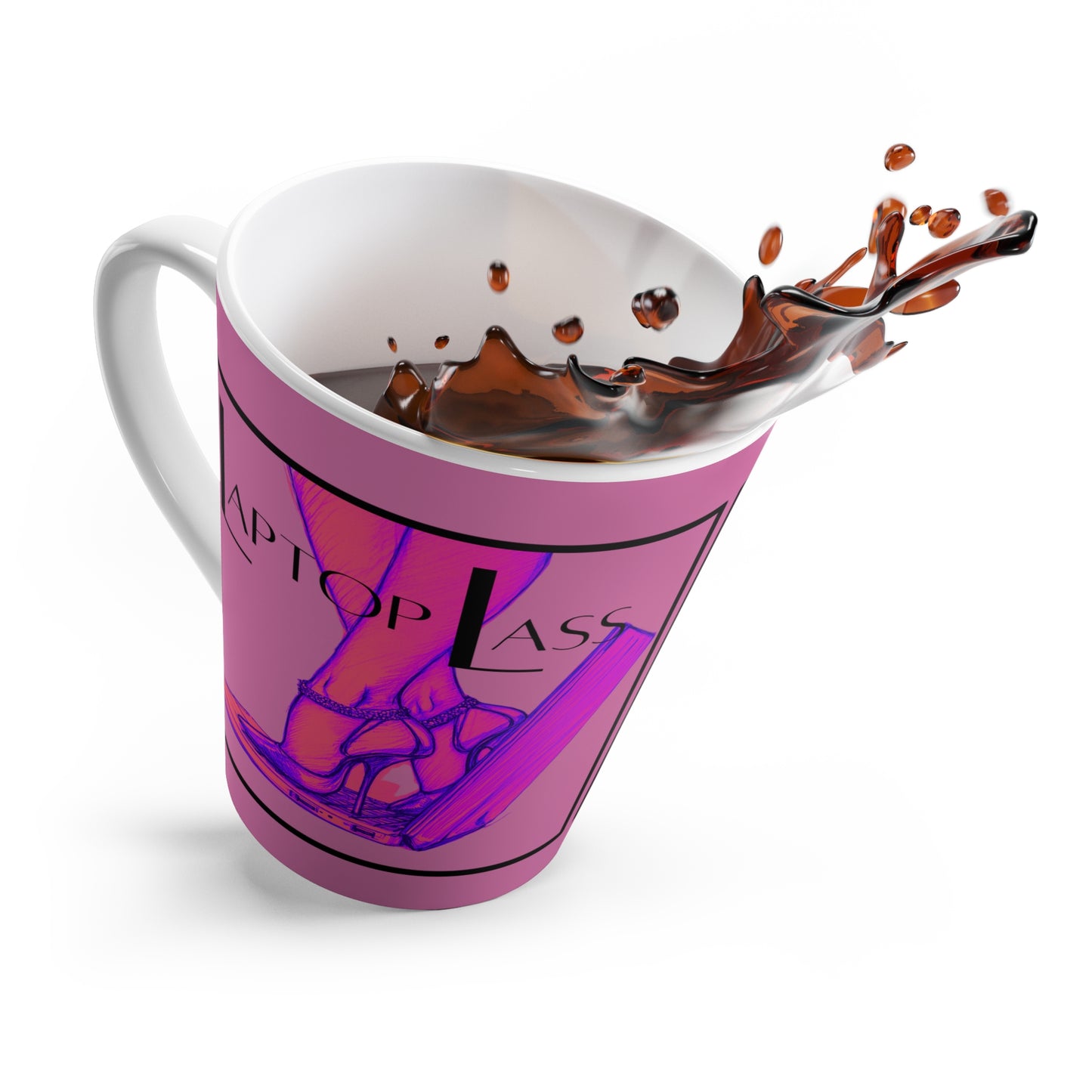 "Laptop Lass" Latte Mug