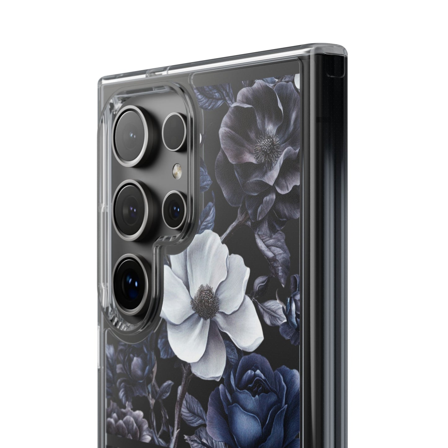 "Night Floral" Clear Phone Cases