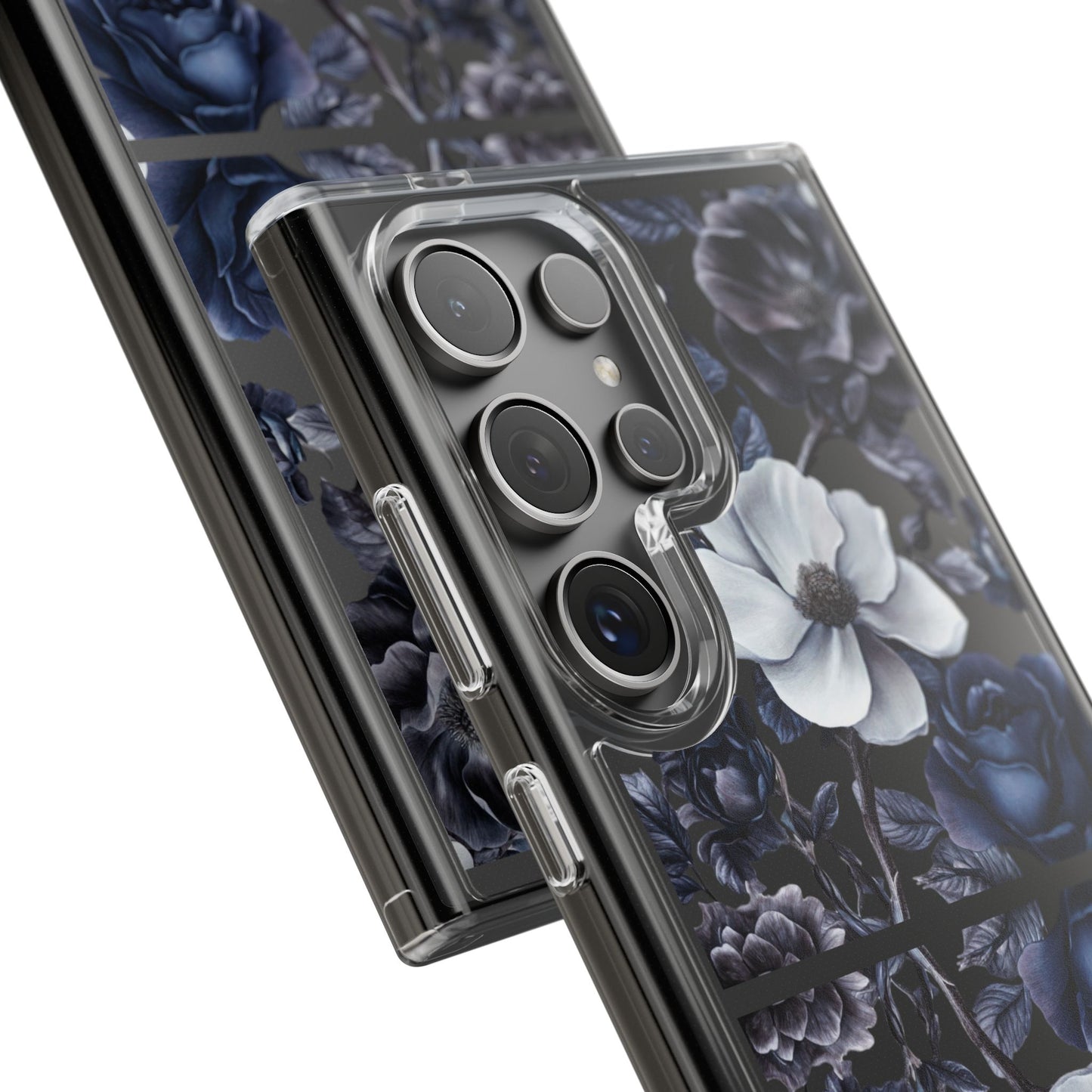 "Night Floral" Clear Phone Cases