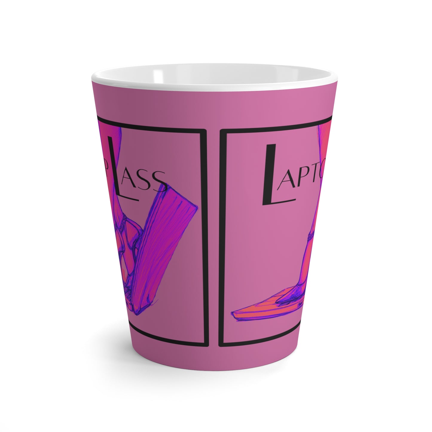 "Laptop Lass" Latte Mug