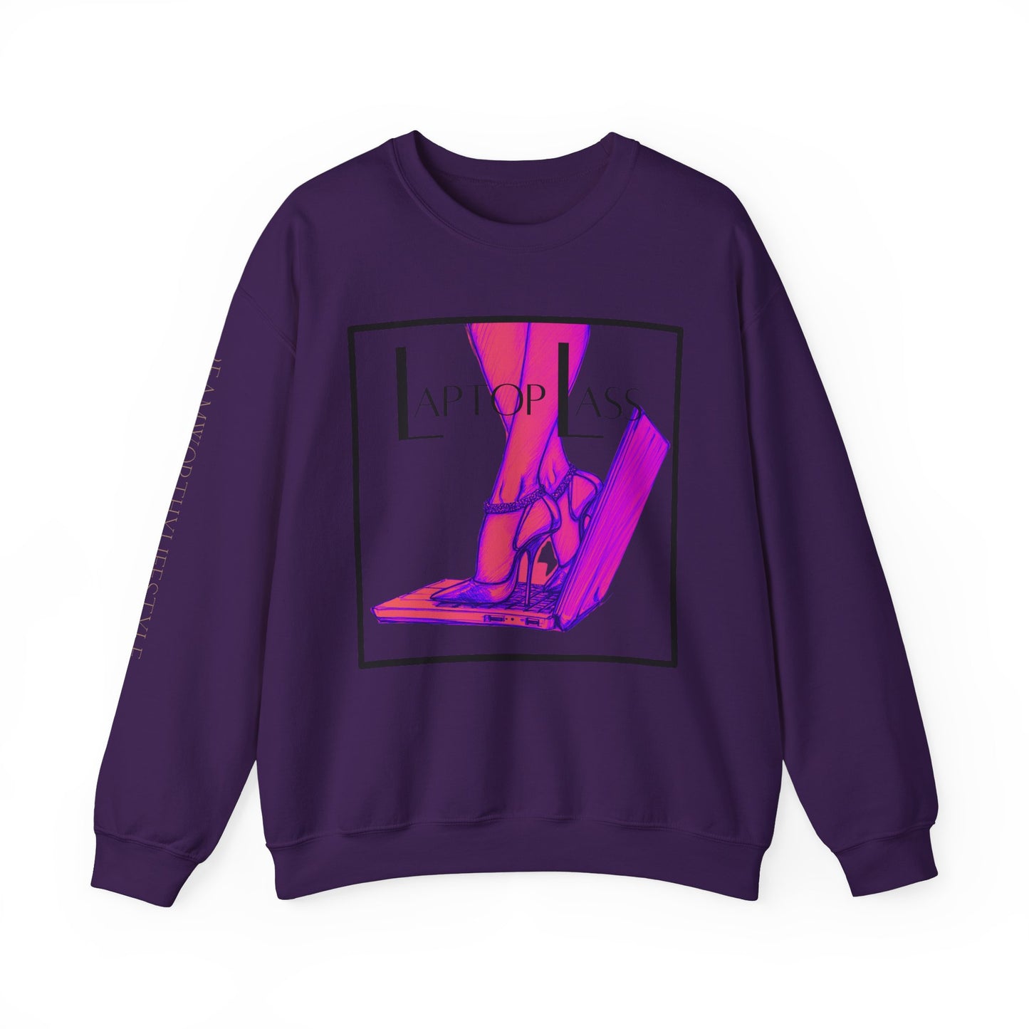 "Laptop Lass" Crewneck Sweatshirt