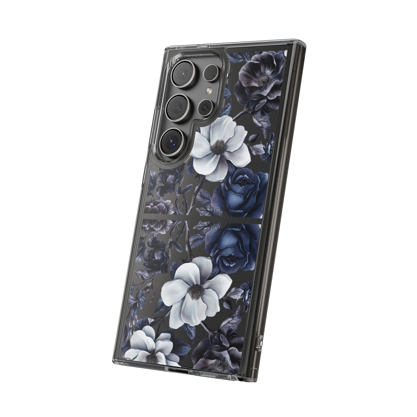 "Night Floral" Clear Phone Cases