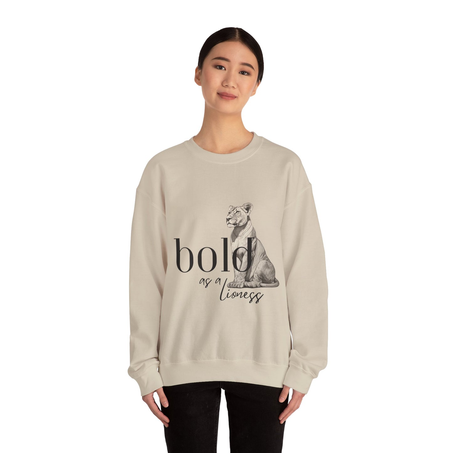 "Bold Lioness" Crewneck Sweatshirt