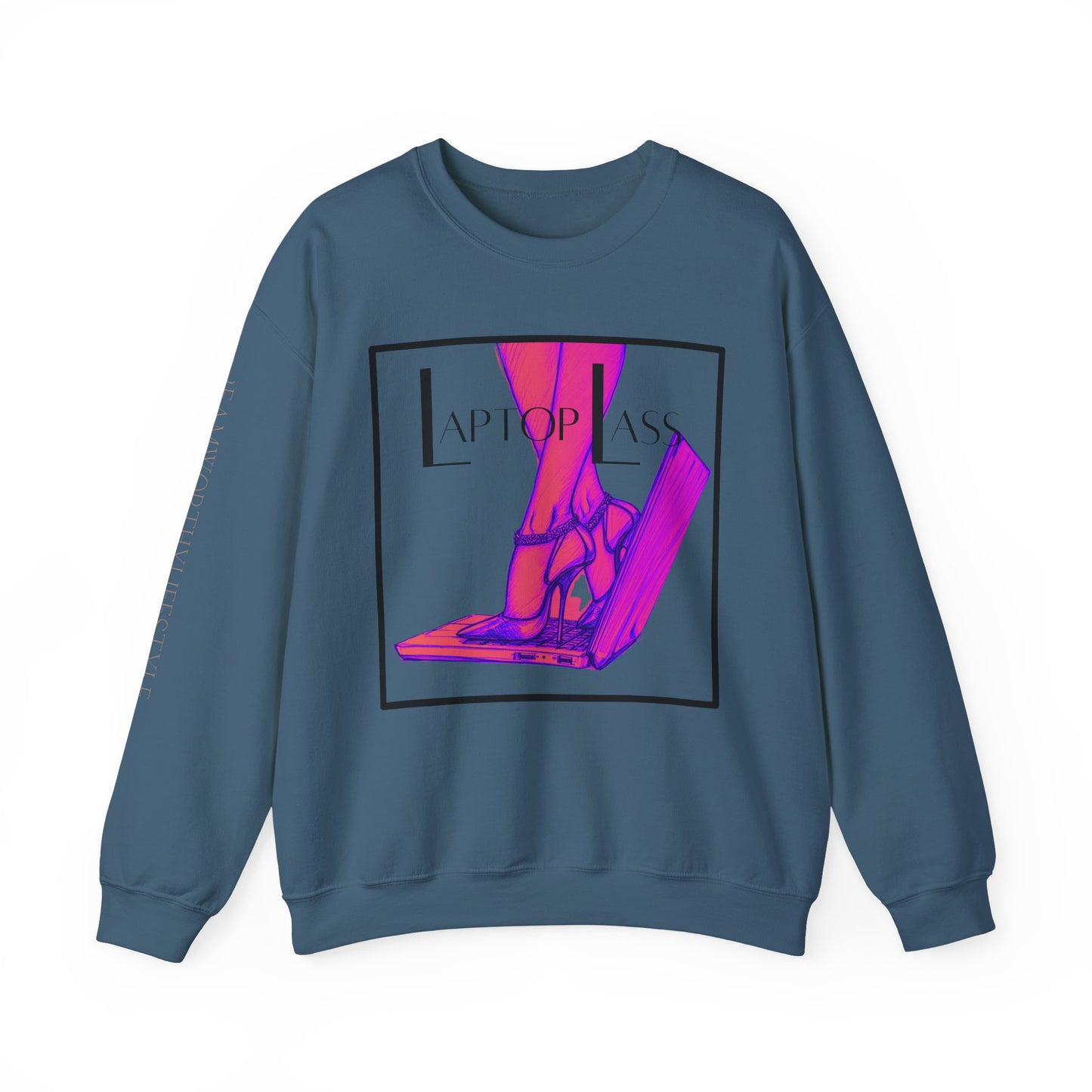 "Laptop Lass" Crewneck Sweatshirt
