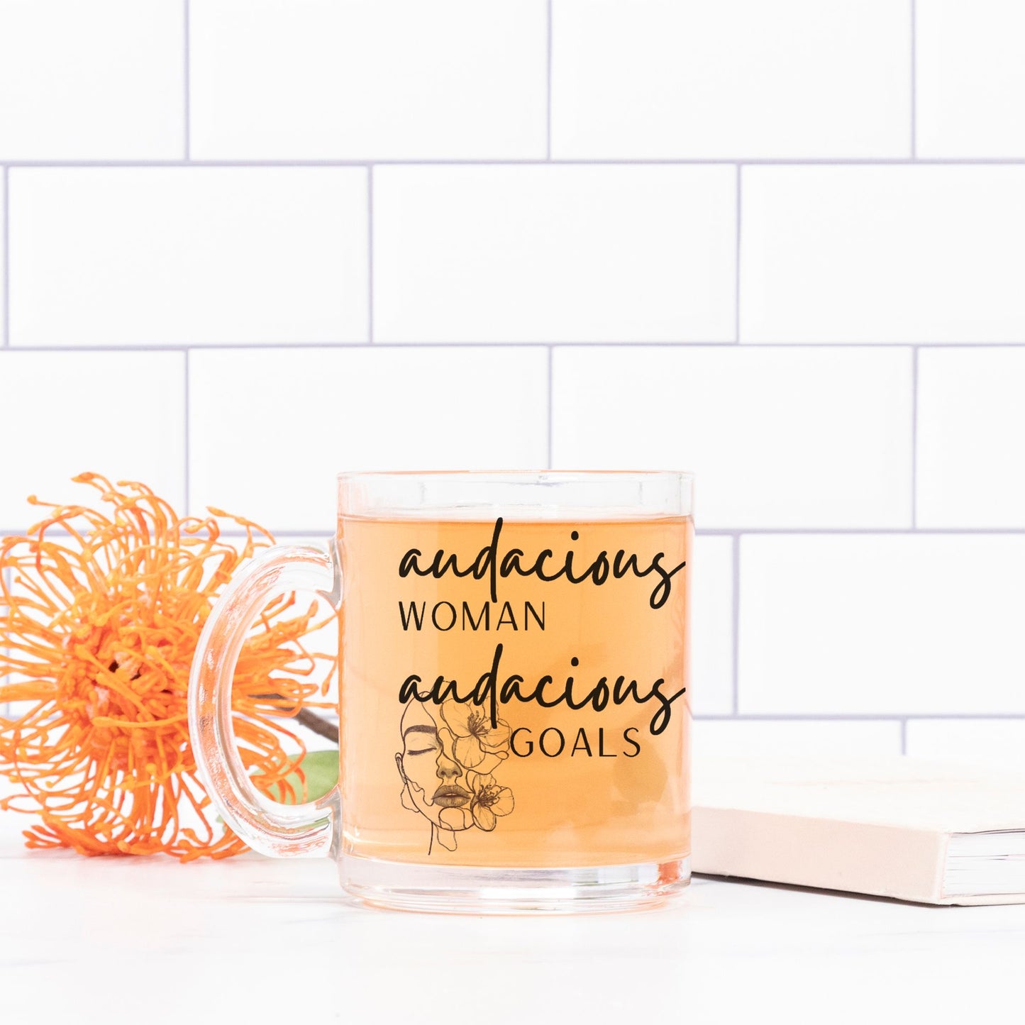 "Audacious" Glass Mug