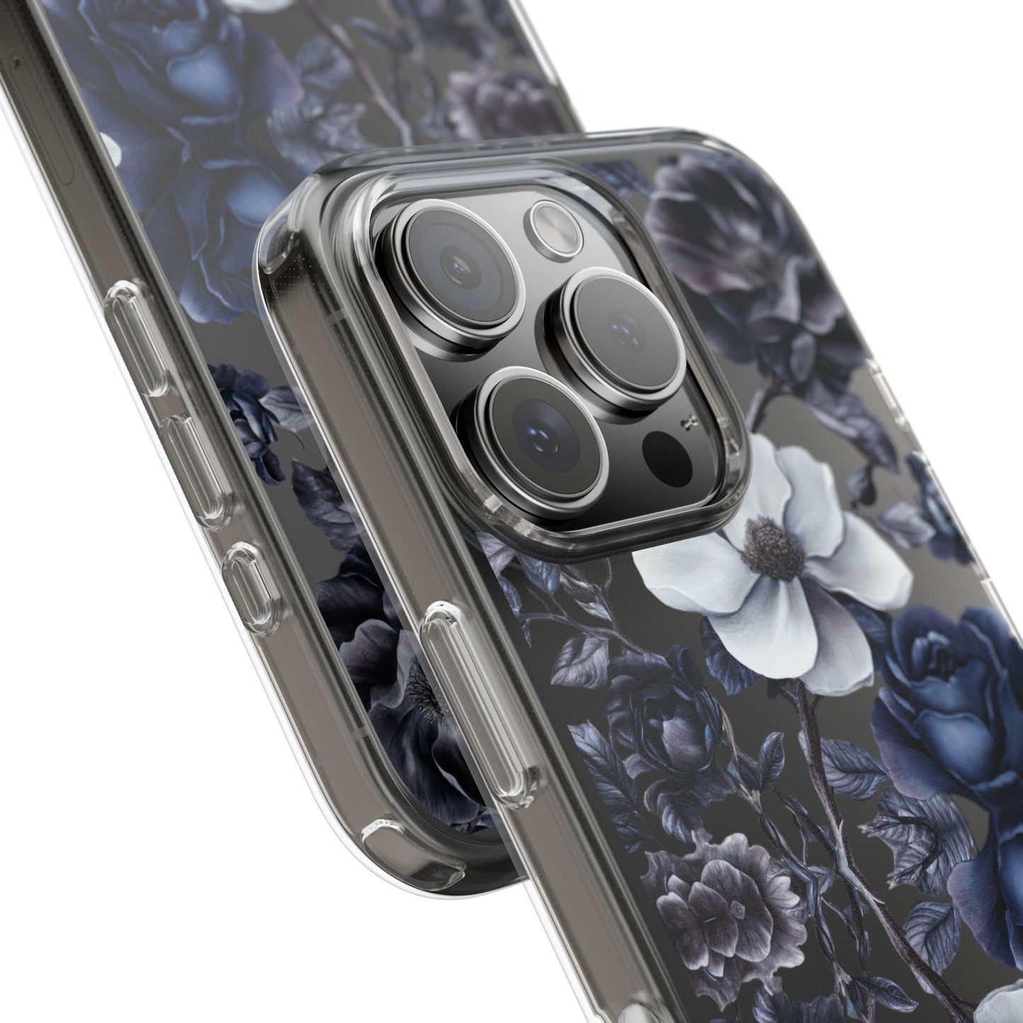 "Night Floral" Clear Phone Cases