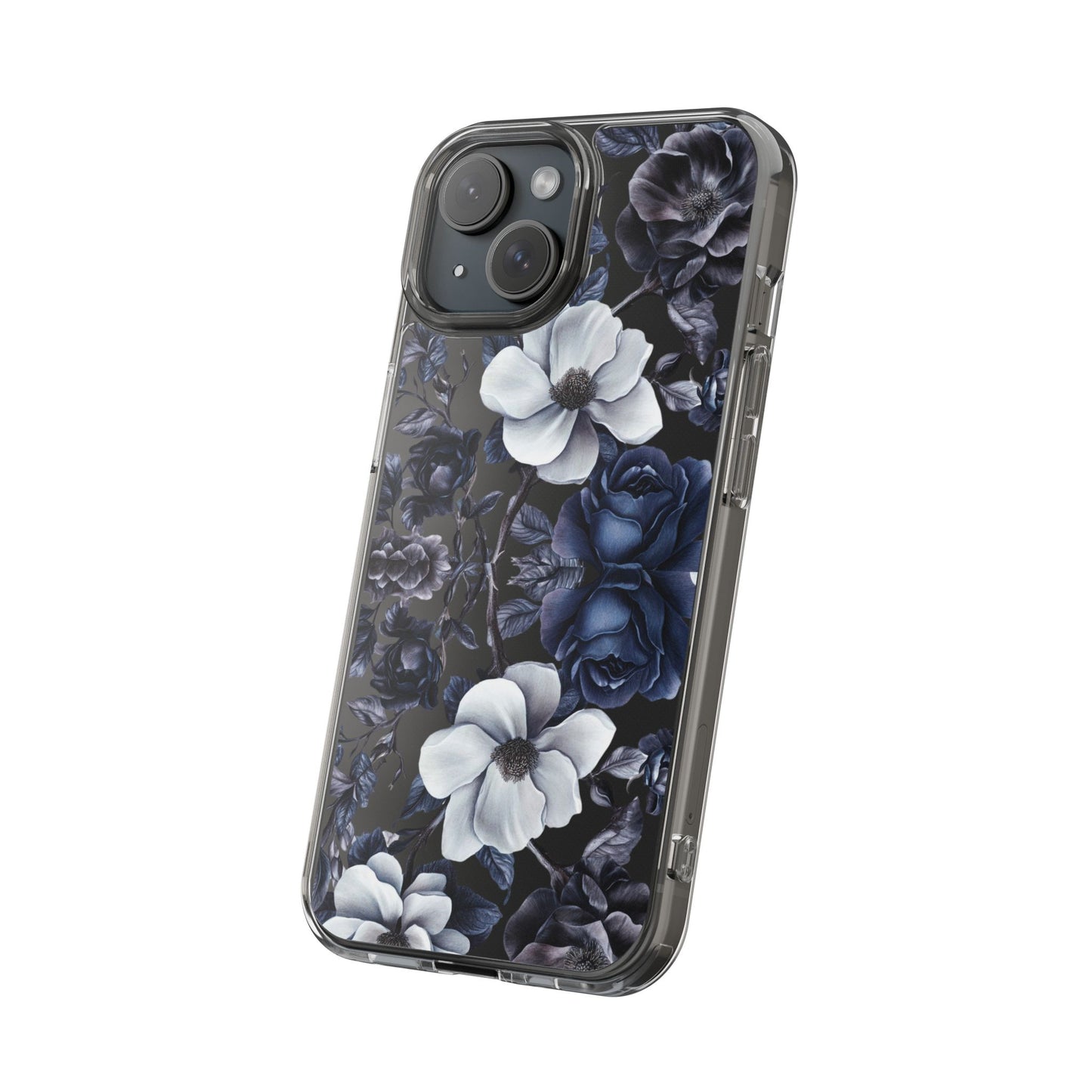 "Night Floral" Clear Phone Cases