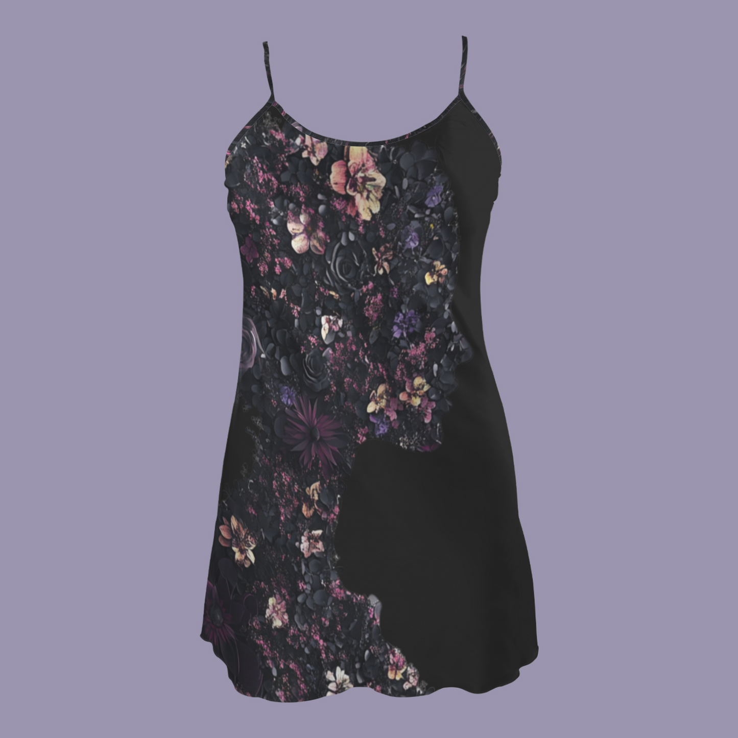 Wildflower Silhouette Black