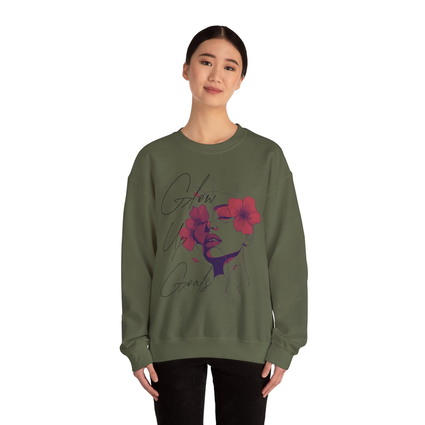 "Glow Up Goals" Crewneck Sweatshirt