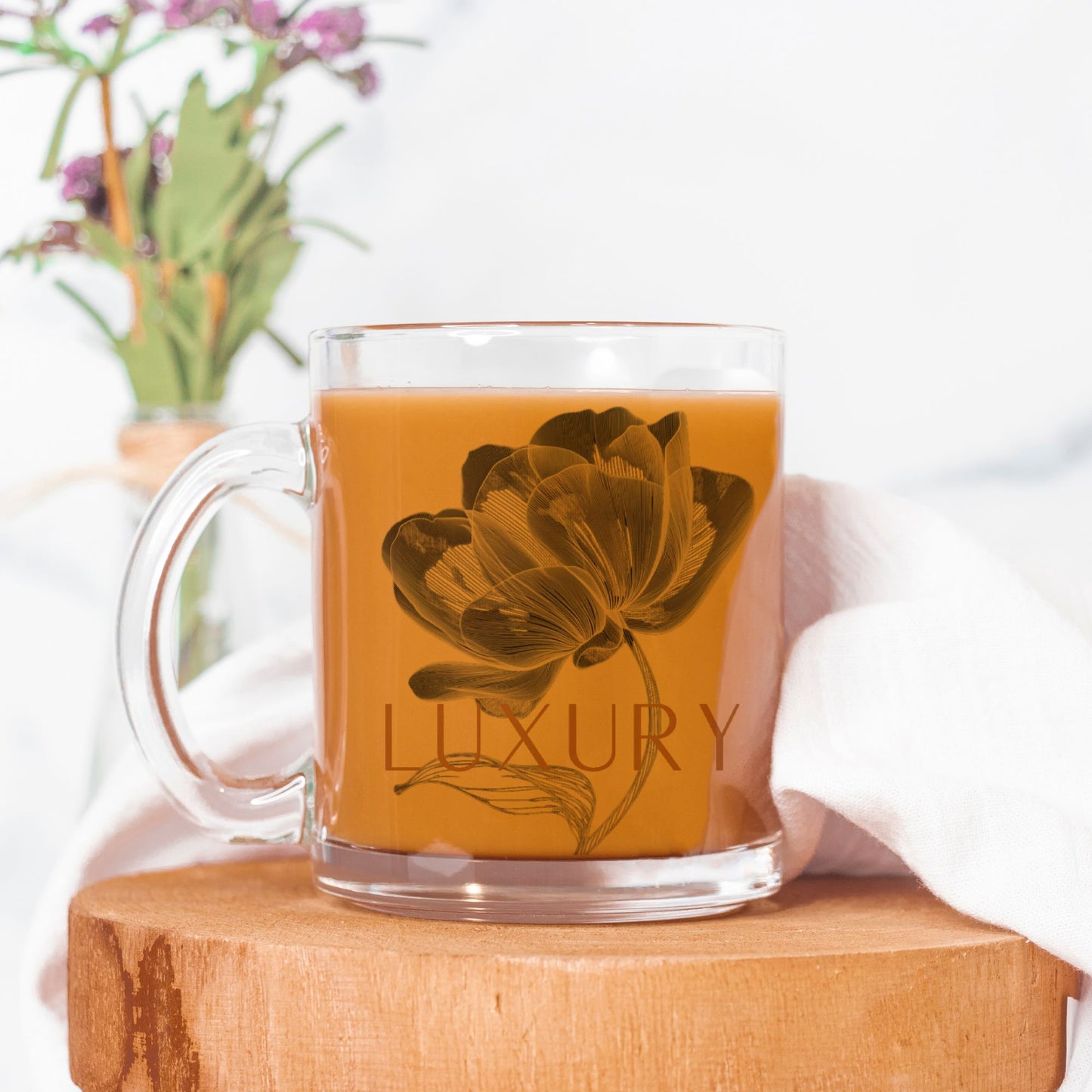 "Luxury" Glass Mug