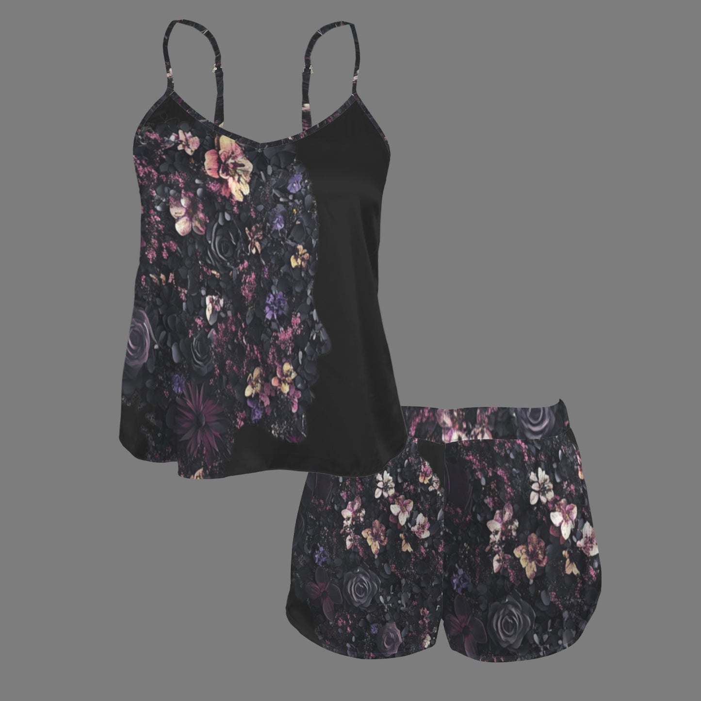 Wildflower Silhouette Black