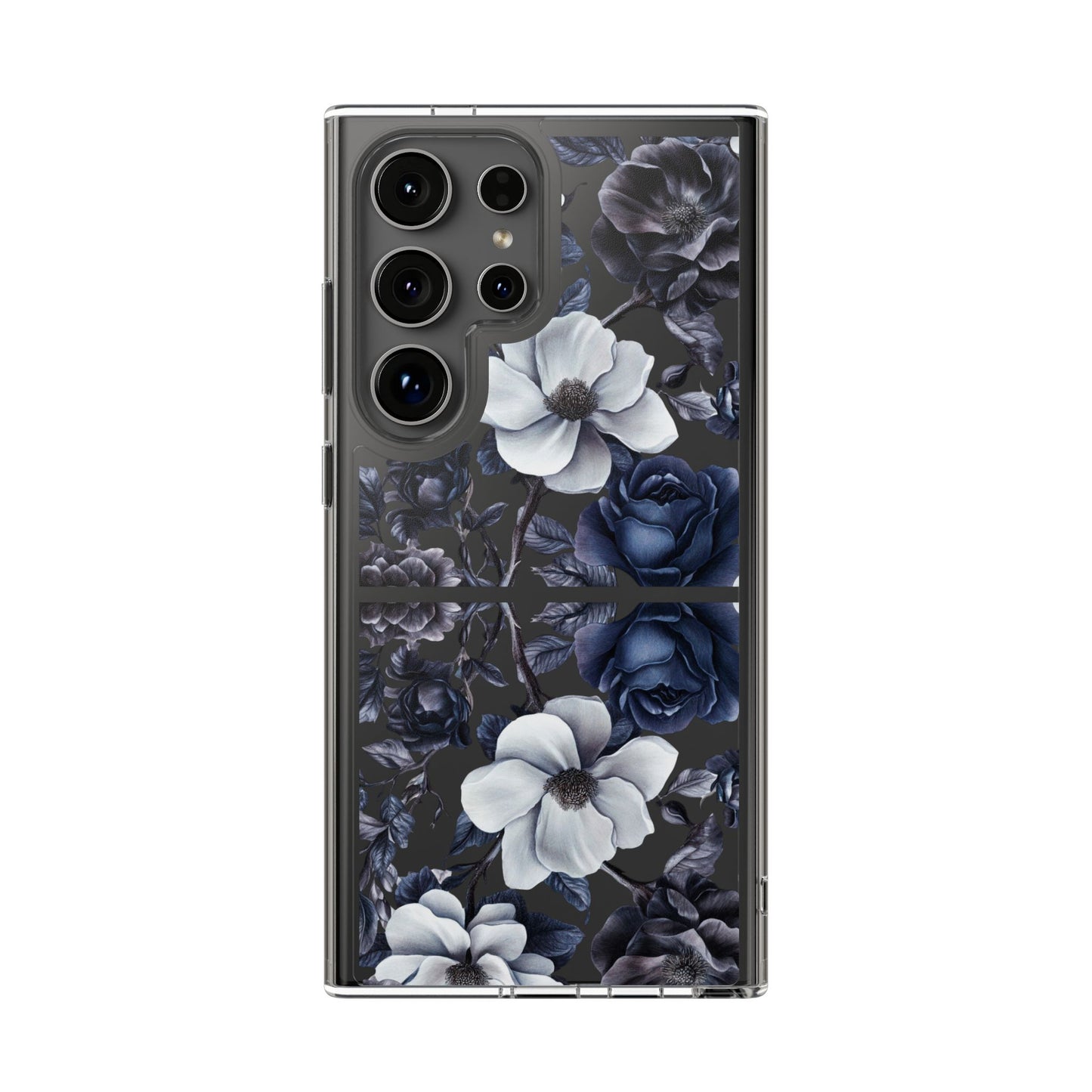 "Night Floral" Clear Phone Cases