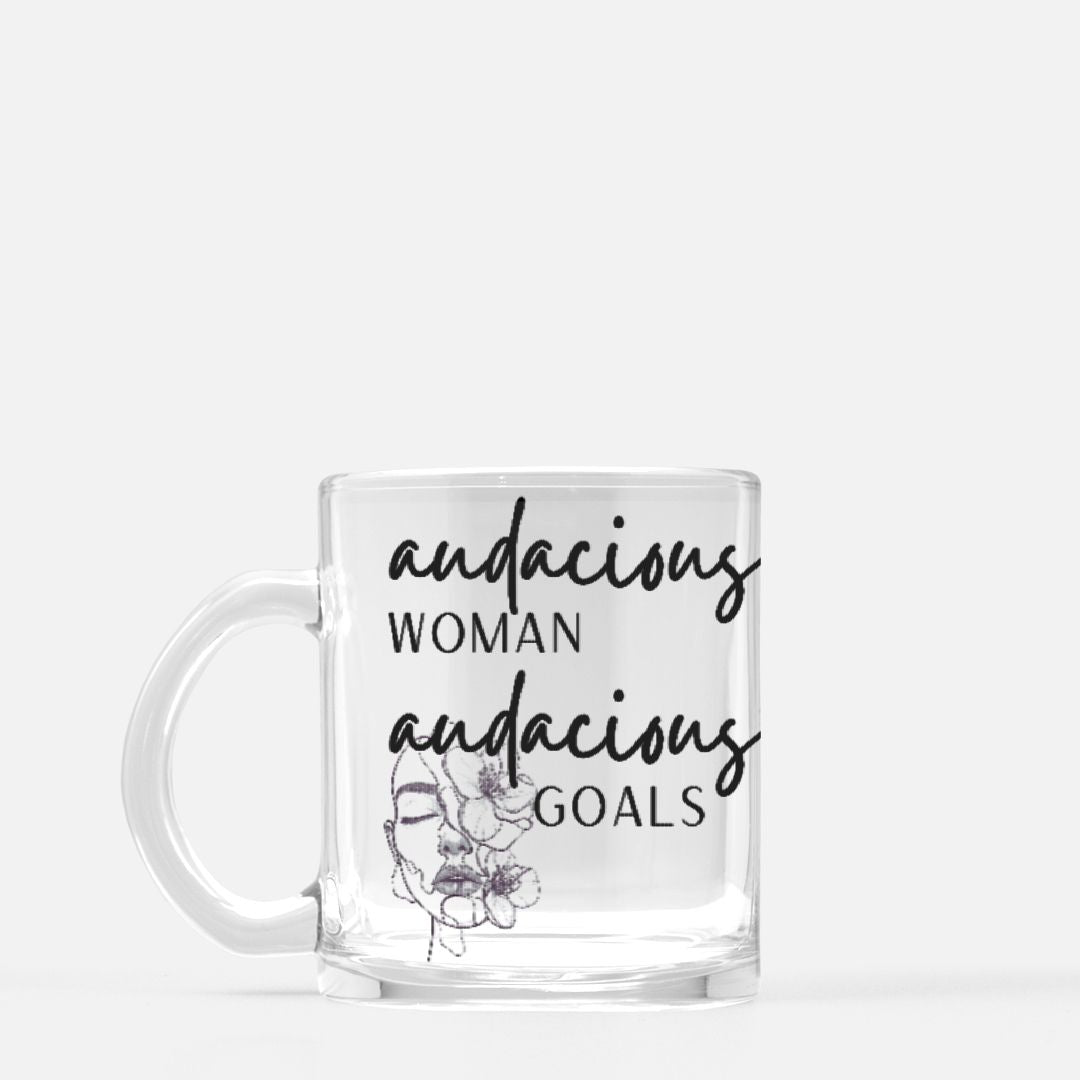 "Audacious" Glass Mug