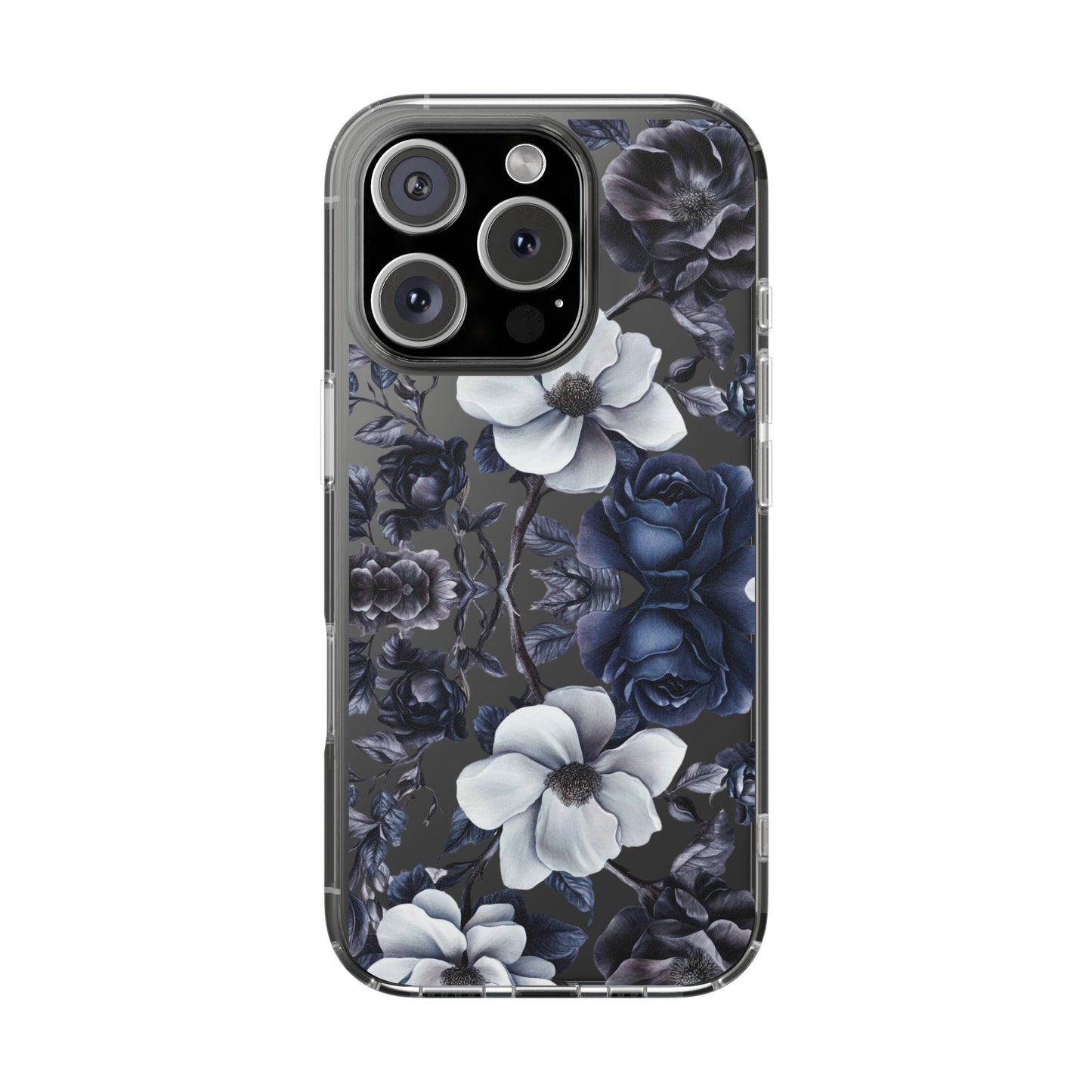 "Night Floral" Clear Phone Cases