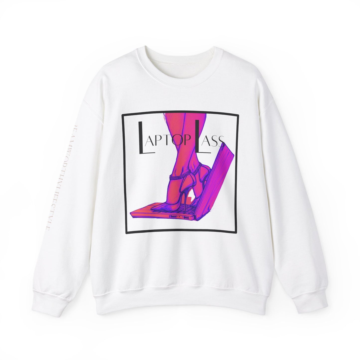 "Laptop Lass" Crewneck Sweatshirt