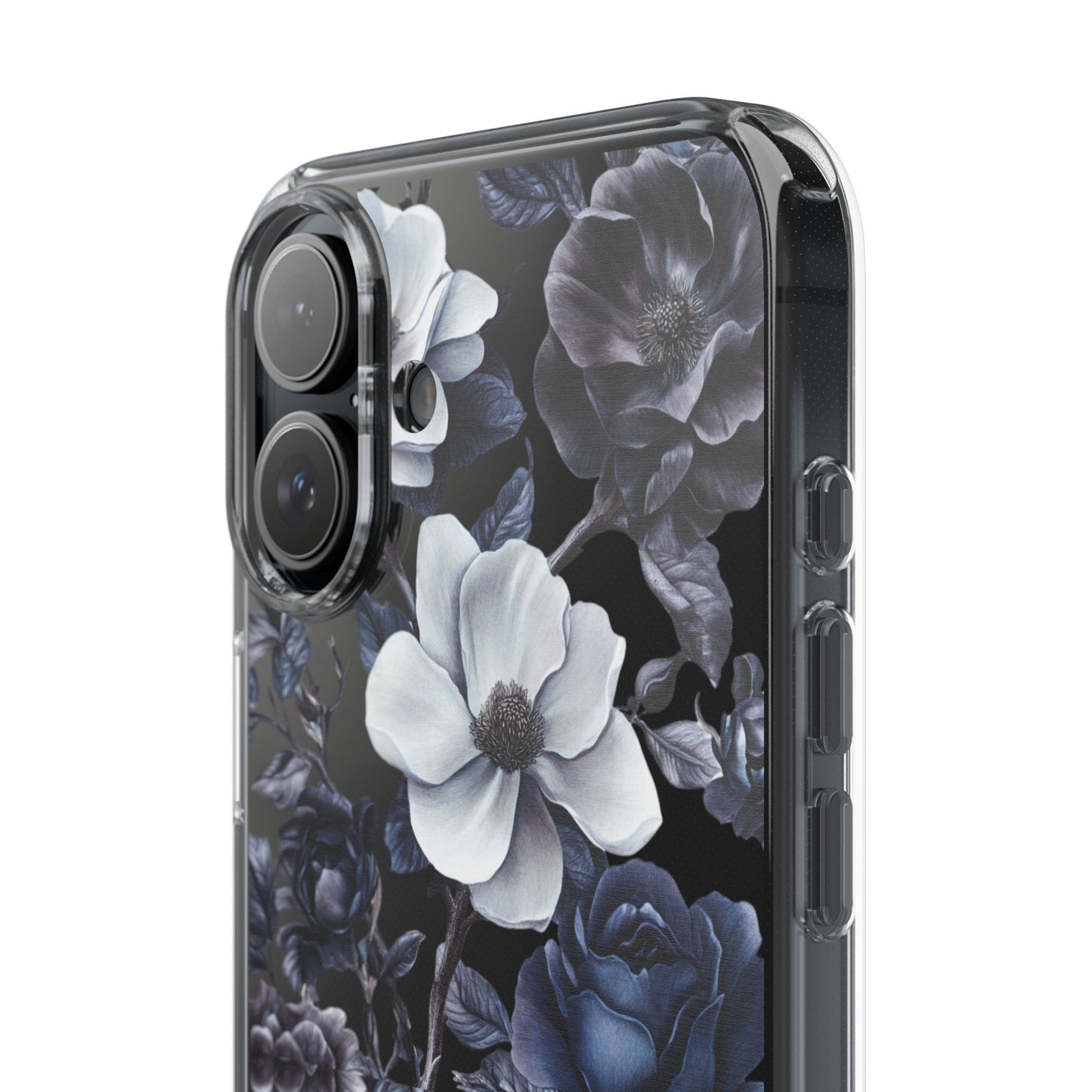 "Night Floral" Clear Phone Cases