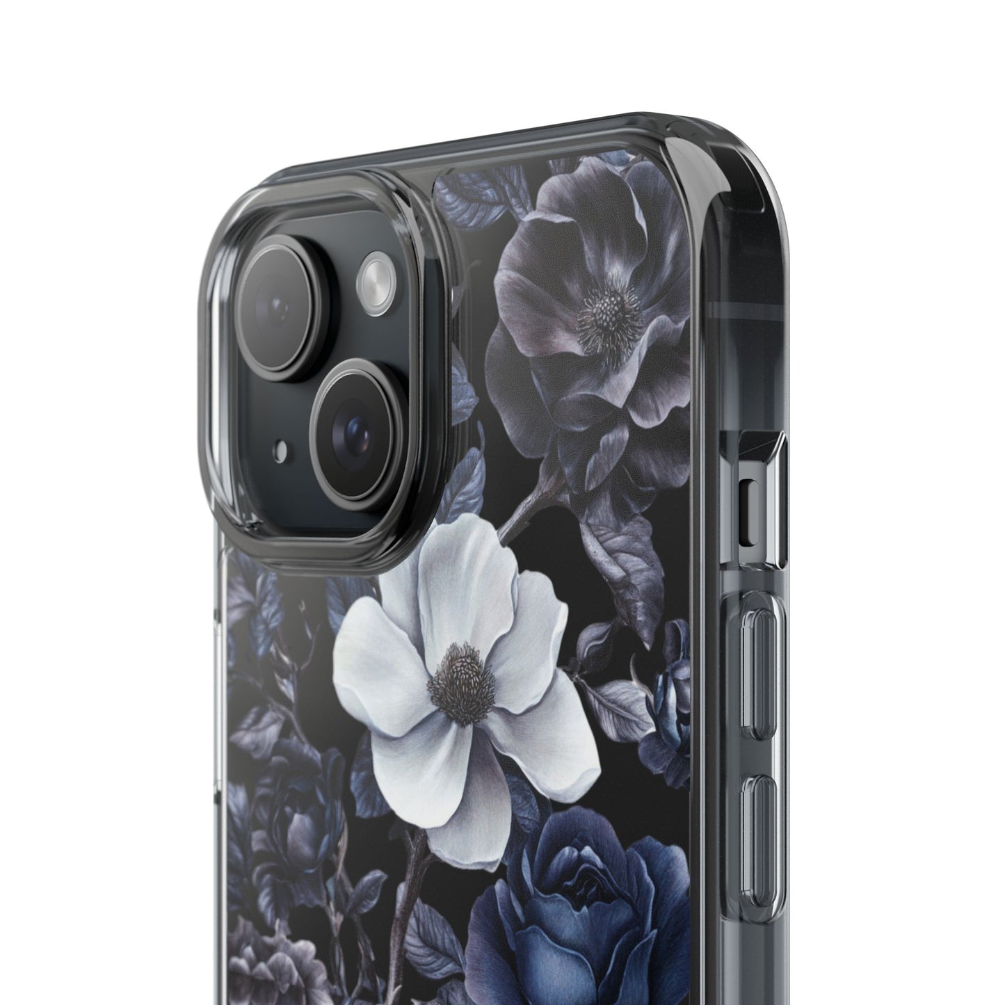 "Night Floral" Clear Phone Cases