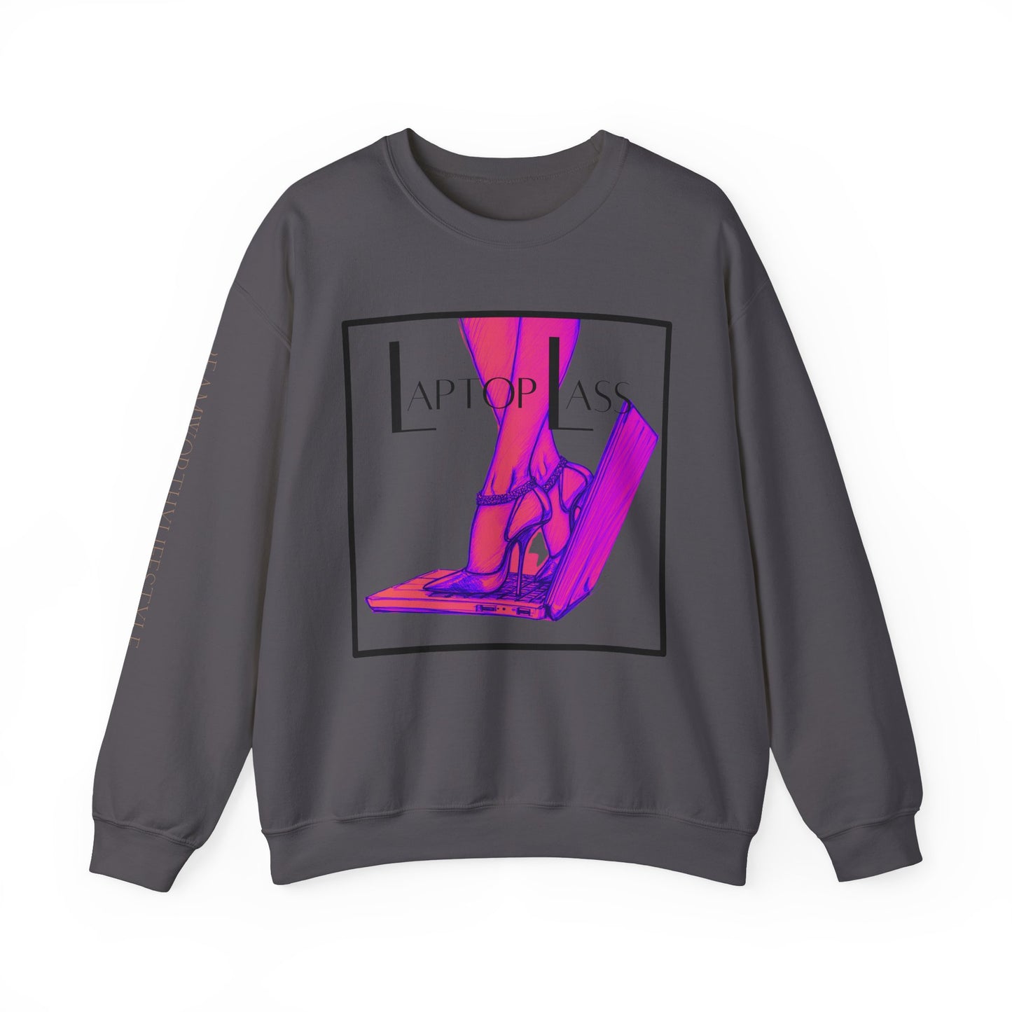 "Laptop Lass" Crewneck Sweatshirt