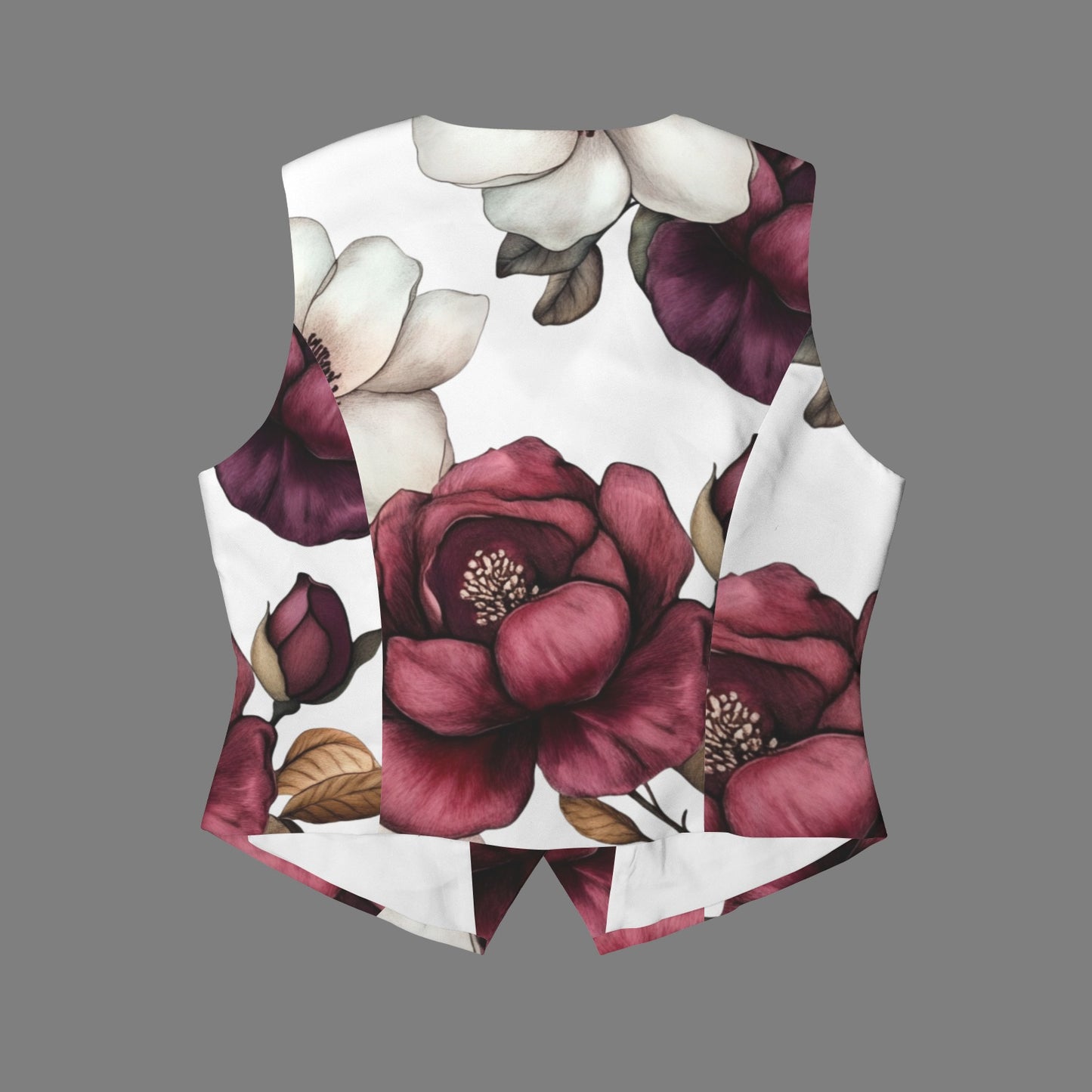 Burgundy Belle White