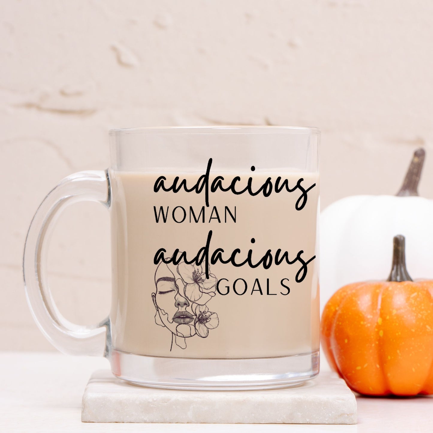 "Audacious" Glass Mug