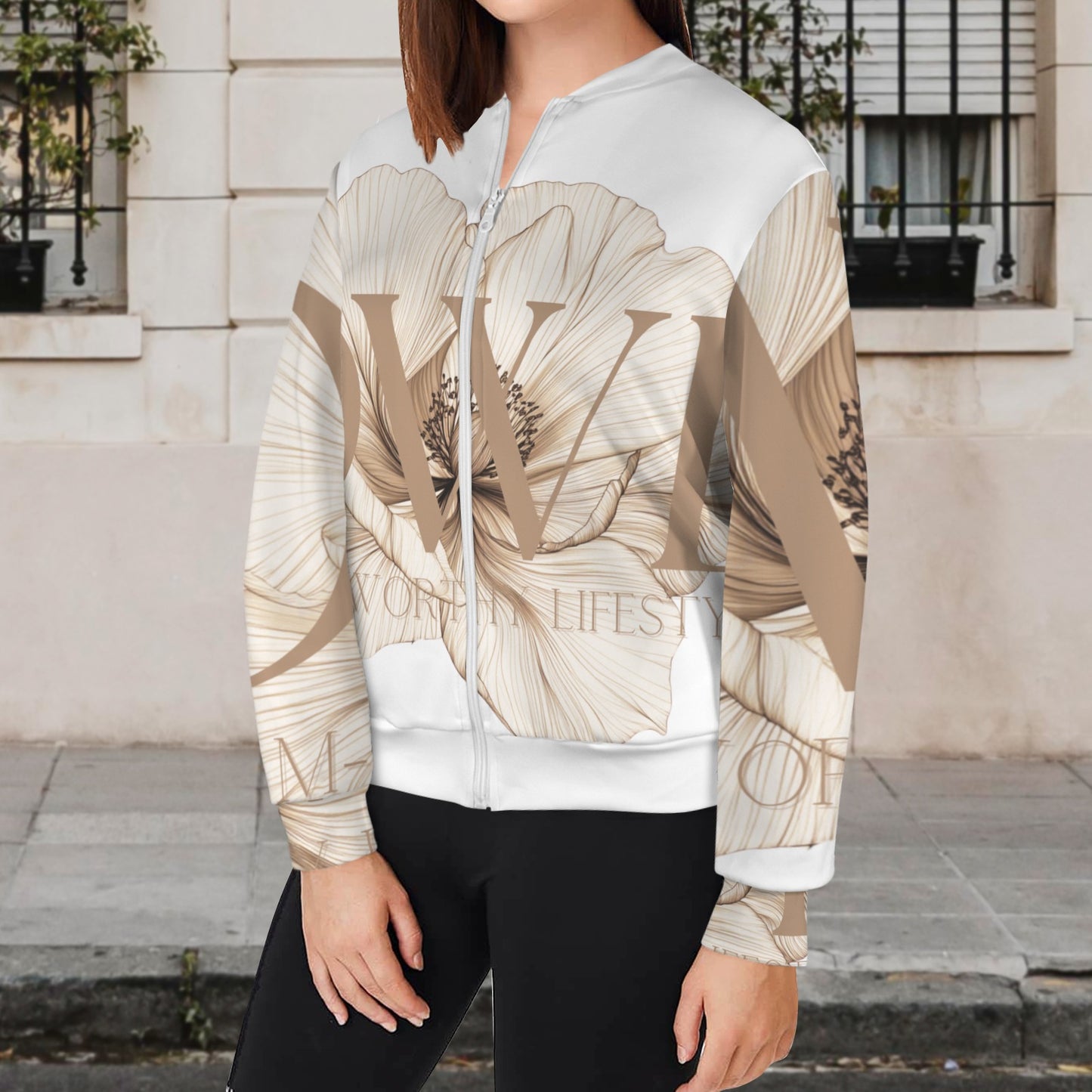 DWL White Bomber Jacket