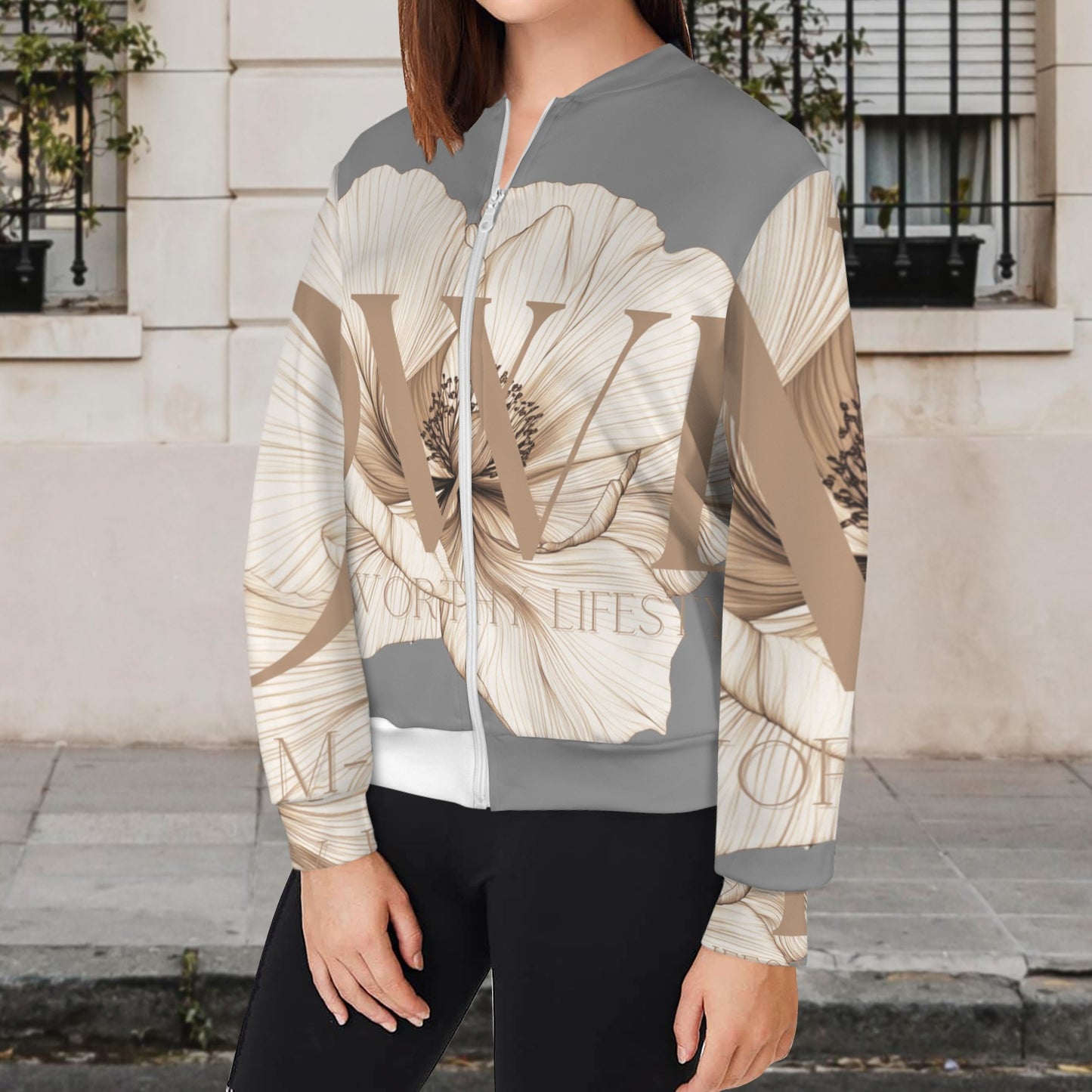 DWL Gray Bomber Jacket