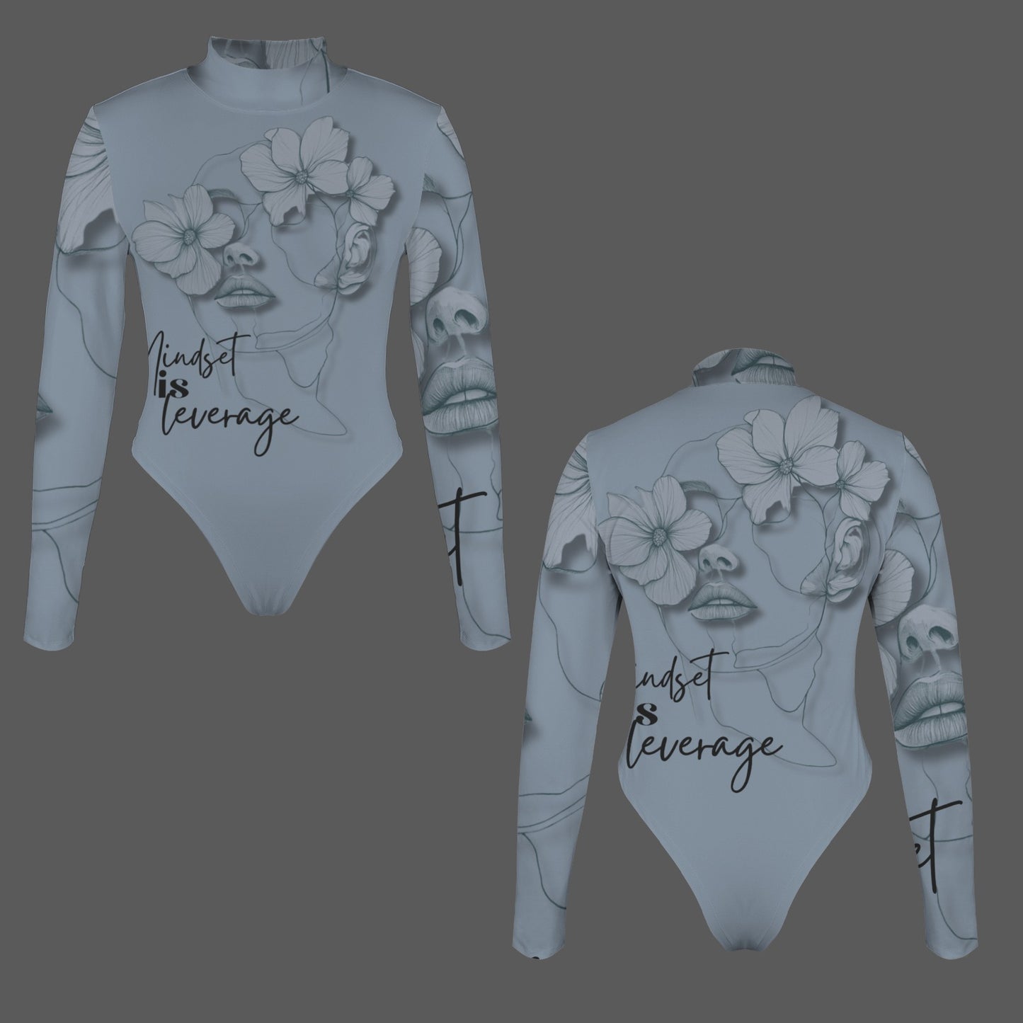 Mindset Is Leverage Stone Bodysuit