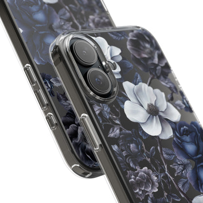"Night Floral" Clear Phone Cases
