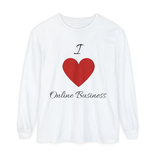 "I Love Online Business" Sleeve T-Shirt