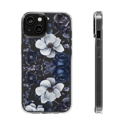 "Night Floral" Clear Phone Cases