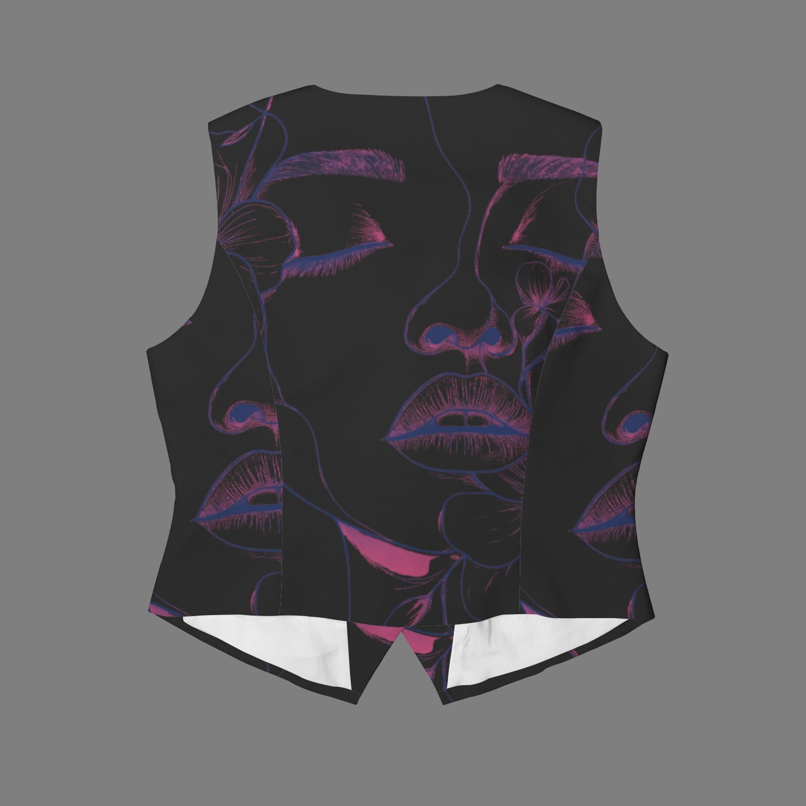 Pink Lady Black Vest