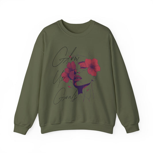 "Glow Up Goals" Crewneck Sweatshirt