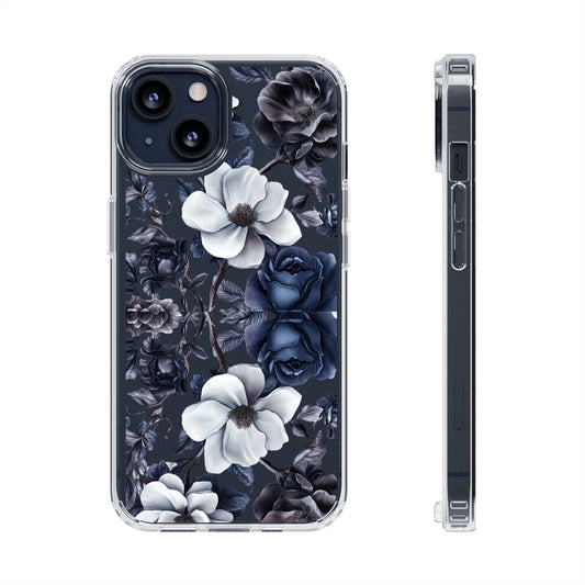 "Night Floral" Clear Phone Cases