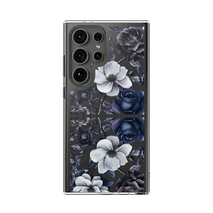 "Night Floral" Clear Phone Cases