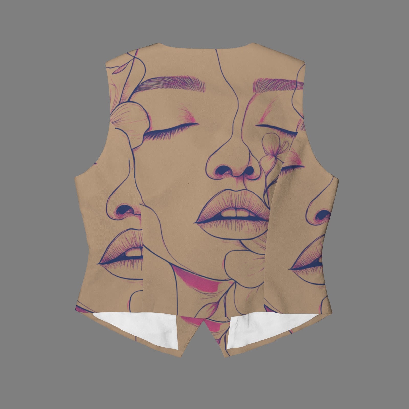 Pink Lady Tan Vest