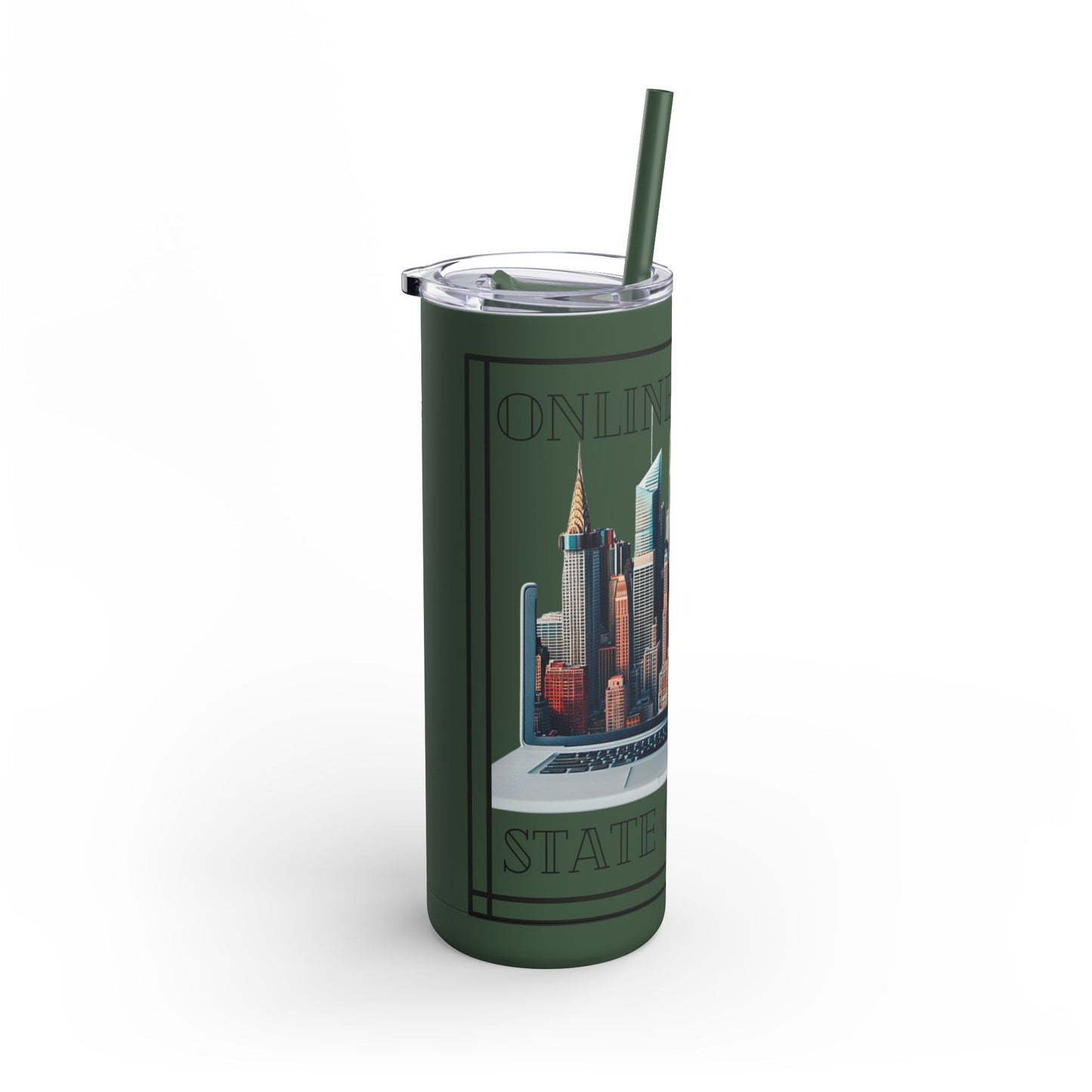 "Online Empire" Skinny Matte Tumbler