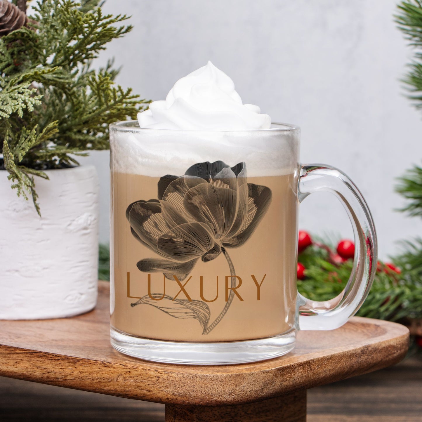 "Luxury" Glass Mug